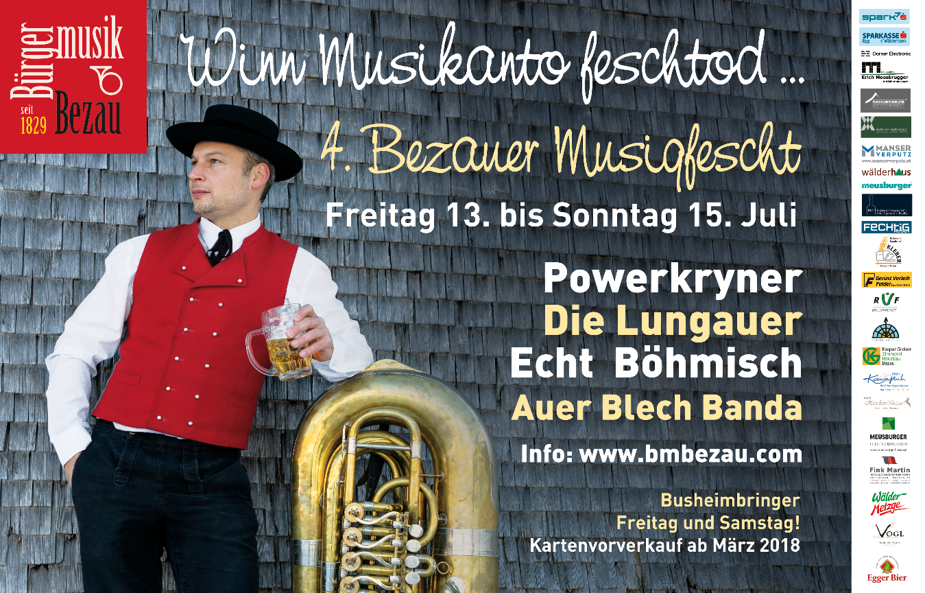winn Musikanto feschtod... 4.Bezauer Musigfest 2018