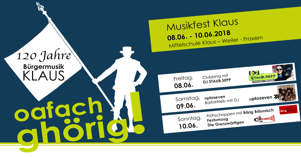 Musikfest Klaus 2018
