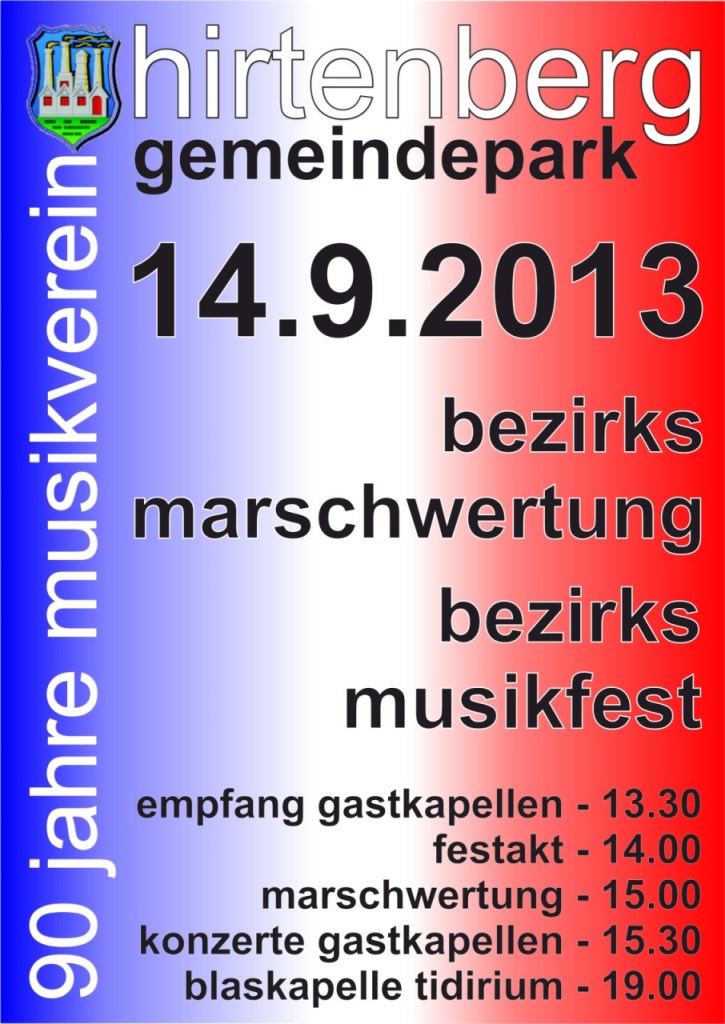 Bezirksmusikfest 90 Jahre MV Hirtenberg