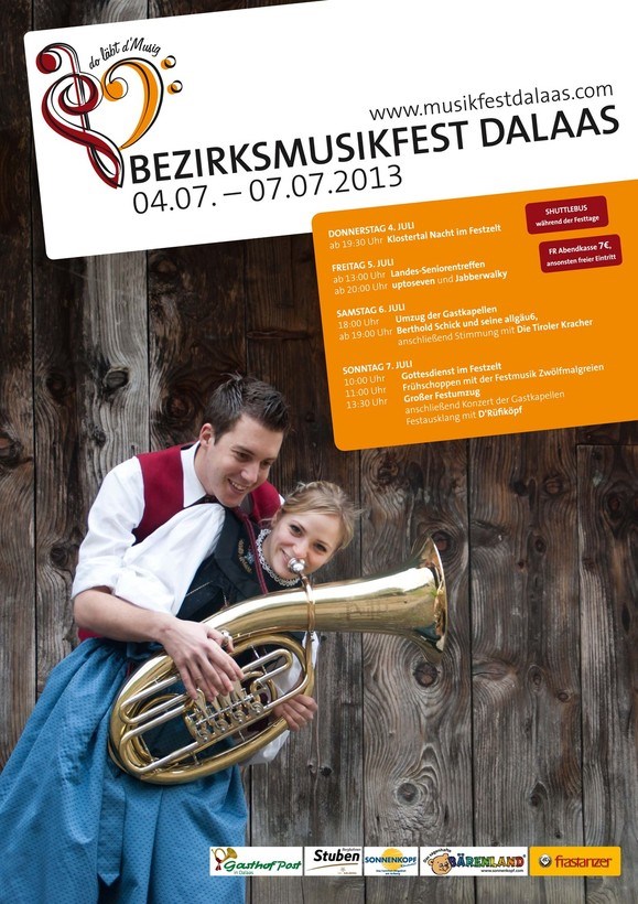 Bezirksmusikfest Dalaas 2013