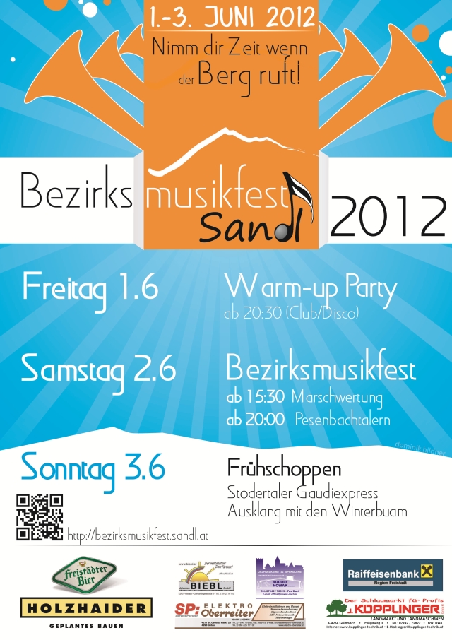 Bezirksmusikfest Sandl 2012