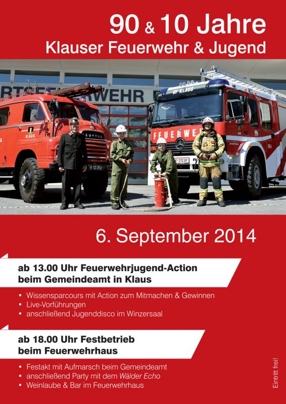 90 & 10 Jahre Klauser Feuerwehr & Jugend