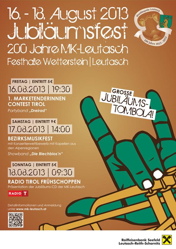 200-Jahr Jubiläumsfest der Musikkapelle Leutasch