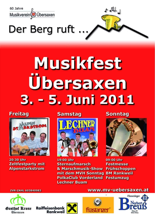 Musikfest Übersaxen